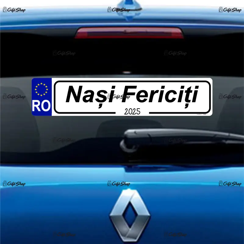 Nasi fericiti, indicator masina, 500x100 mm, model 2